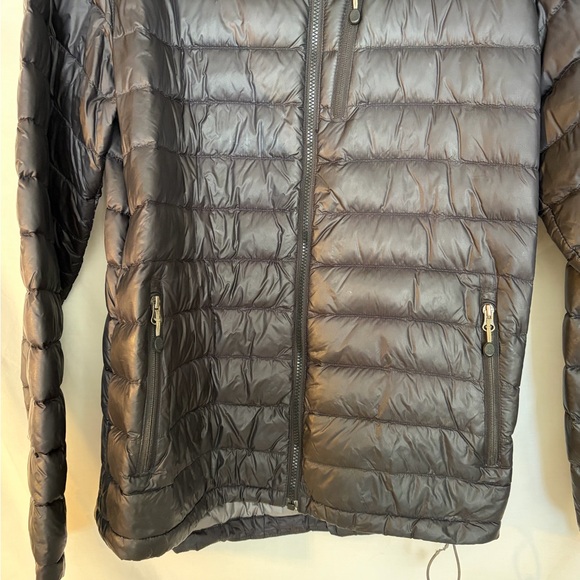 L.L. Bean Men's Black hooded downtek Puffer Jacket size Large tall - Picture 7 of 11